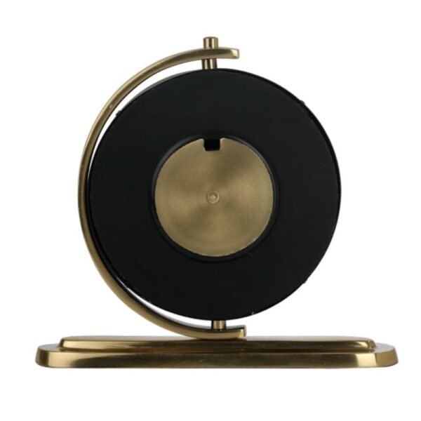 Aluminum Aleksi Table Clock in Gold - Image 4
