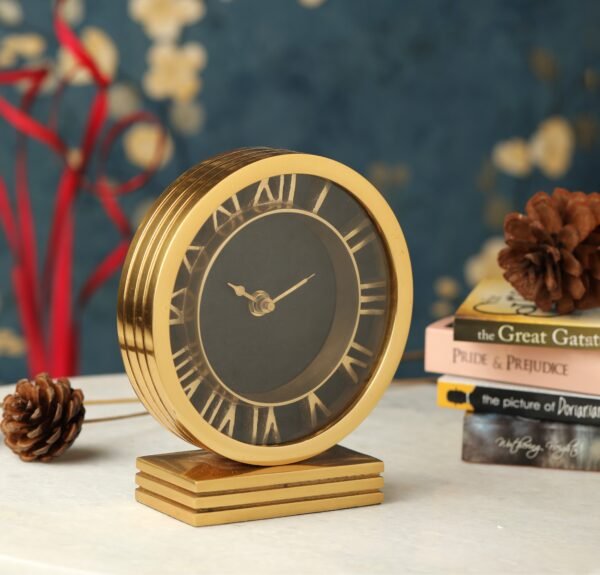 The Aluminum Gold Timepiece Clock