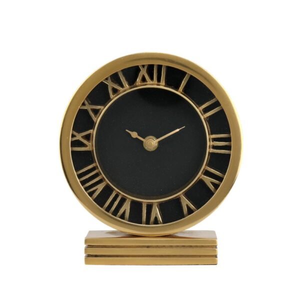 The Aluminum Gold Timepiece Clock - Image 3