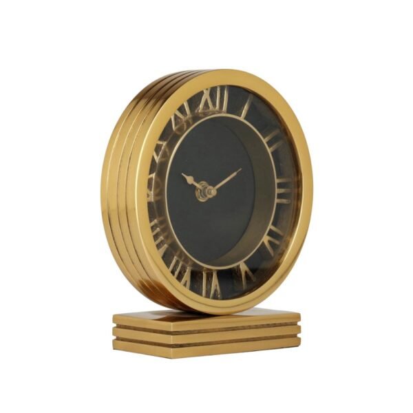 The Aluminum Gold Timepiece Clock - Image 4